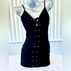 Sexy, Black tie up dress. Never worn, Great for a night out!